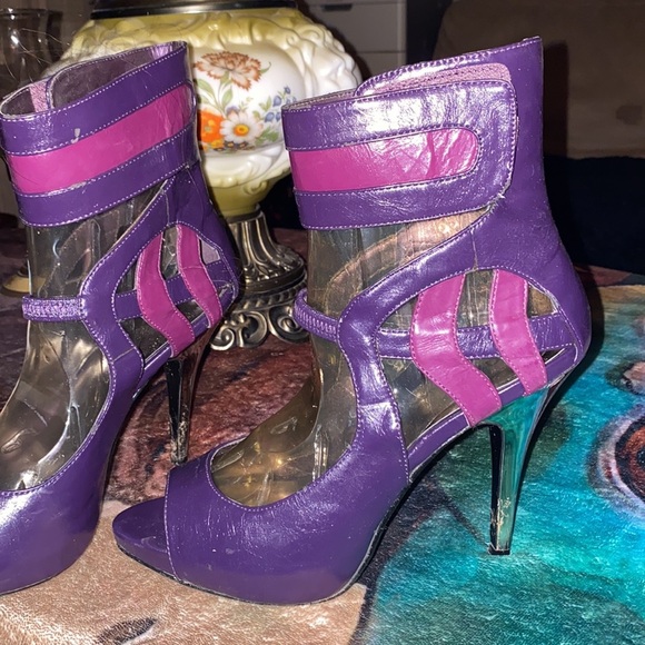 Buckle Baker high heel over ankle open toe - Picture 3 of 5